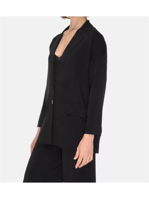 Giacca in maglia match set Alpha Studio ALPHA STUDIO | AD-2166N-NERO